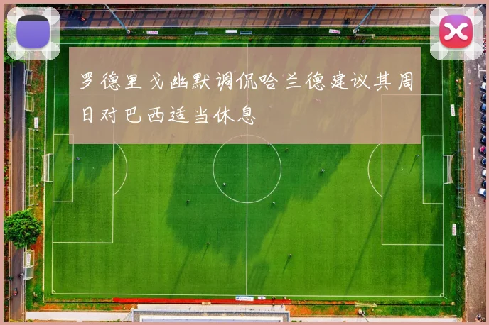 罗德里戈幽默调侃哈兰德建议其周日对巴西适当休息